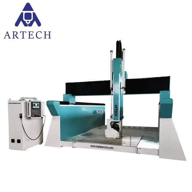 Jinan 5axis  cnc 3050 3d foam milling machine with syntec controller