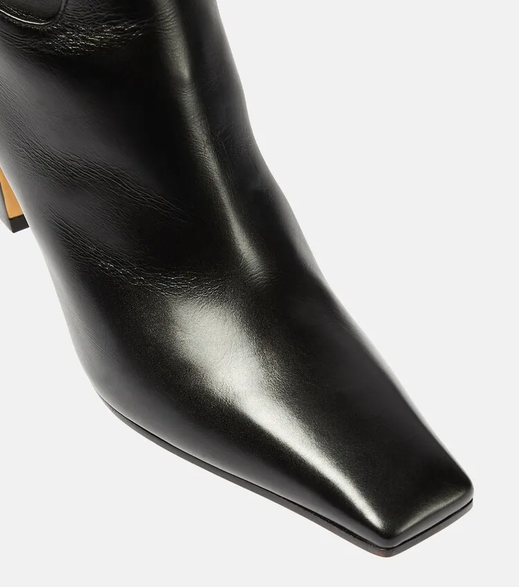 autumn winter sexy women real leather thigh high boots fashion party shoes elegant lady high heel over the knee boot big size 46