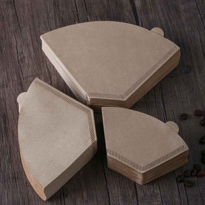 V Shaped White and Natural Coffee Filter Cone Paper 60 Degree 01 Cold Brew Drip Papers