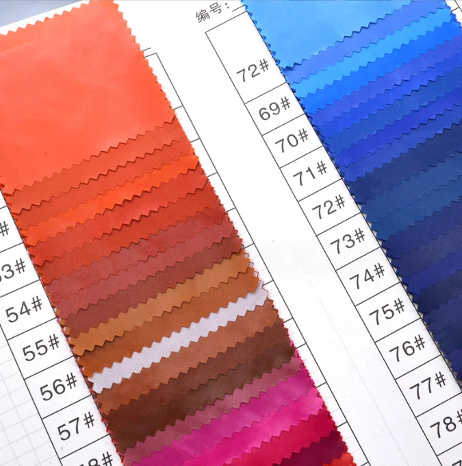 Wholesale Downproof Waterproof Stock 20D 380T 400T 100% Nylon Taffeta Fabric for Down Jacket