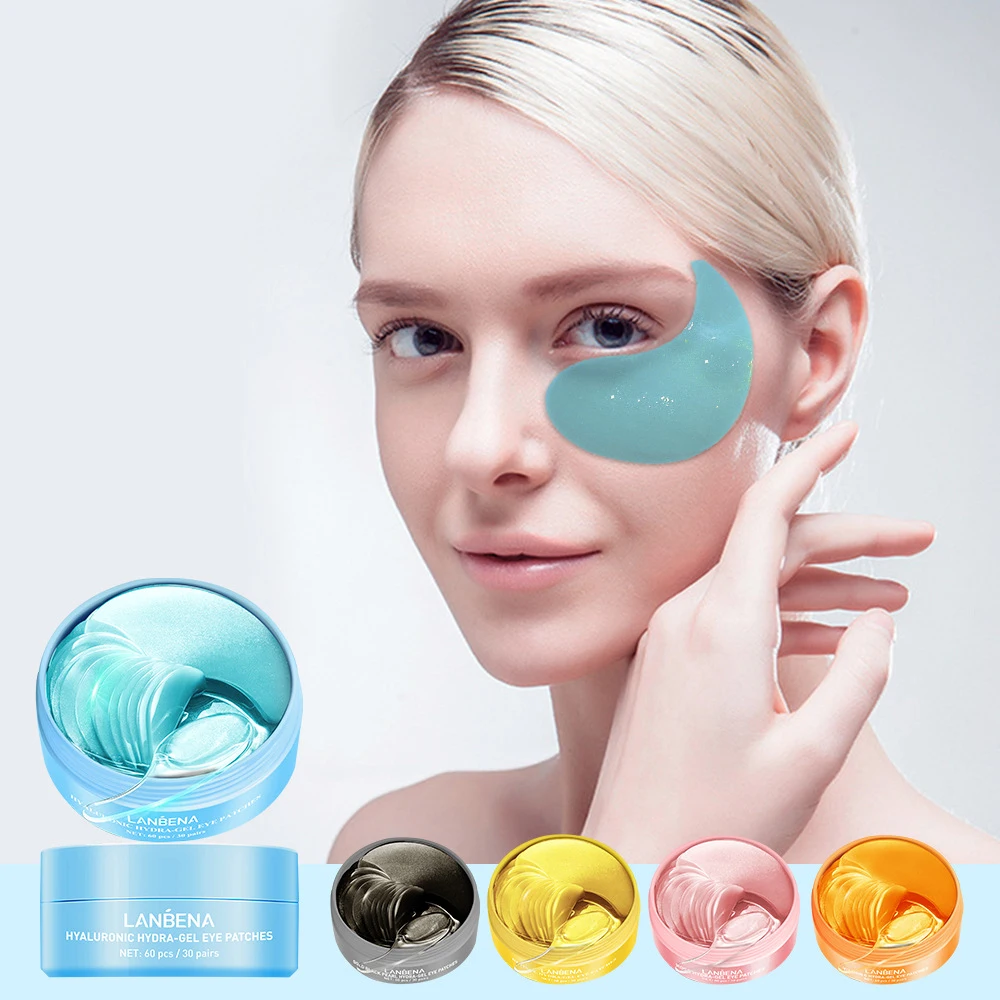 LANBENA hydrating gel eye pads moisturizing anti aging under eye gel pads  patches hyaluronic acid eye mask