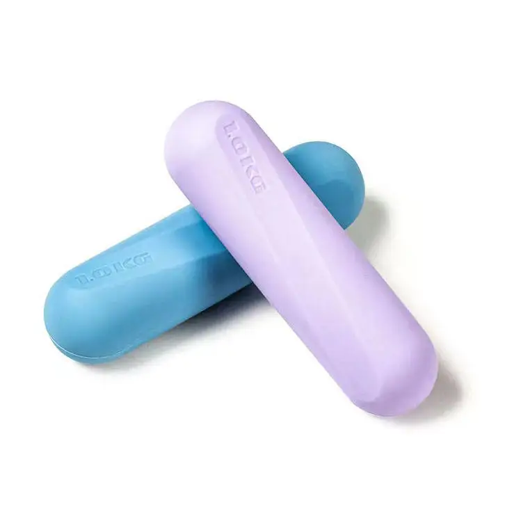 Custom dumbbell 0.5kg 1kg 1.5kg 2kg silicone weights pink blue green gray black white dumbbells set