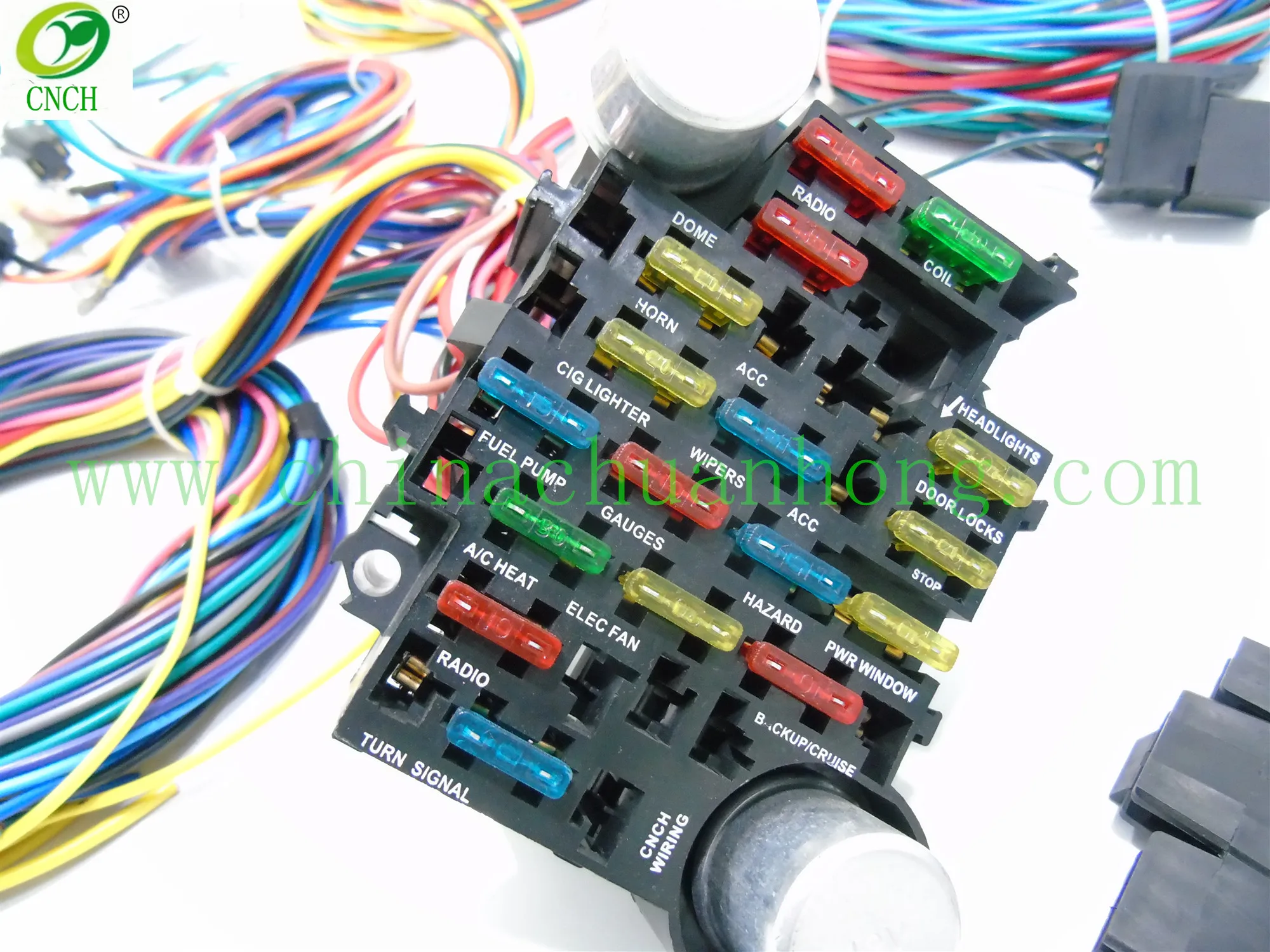 Universal 21 Circuit Wiring Harness For CHEVY MOPAR FORD JEEP HOTRODS