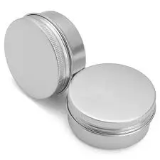 CS2023 High Quality for White Silver Round Wide Tins For Candles Cosmetic Container Aluminium Candle Jar and Aluminium Can Lids