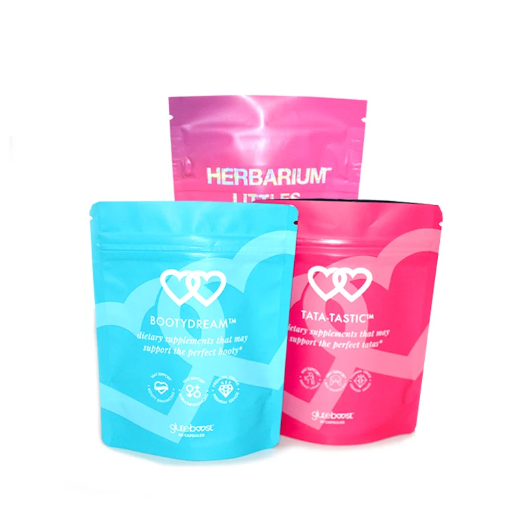 Resealable Edible Custom Gummies Sweet Sour Confectionery Gummy Hard Candy Mylar Bags NIC pouches