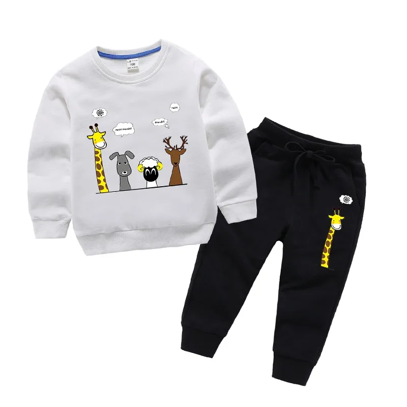 New Fashion Kids Clothes Boys fall winter Set Print sweatShirt + Pants Boy Clothing Sets kids bed sheet set 100% cotton bedding