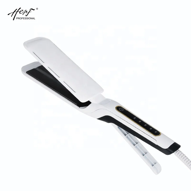 Профессиональный выпрямитель для волос Herf с титановой пластиной и жк-дисплеем