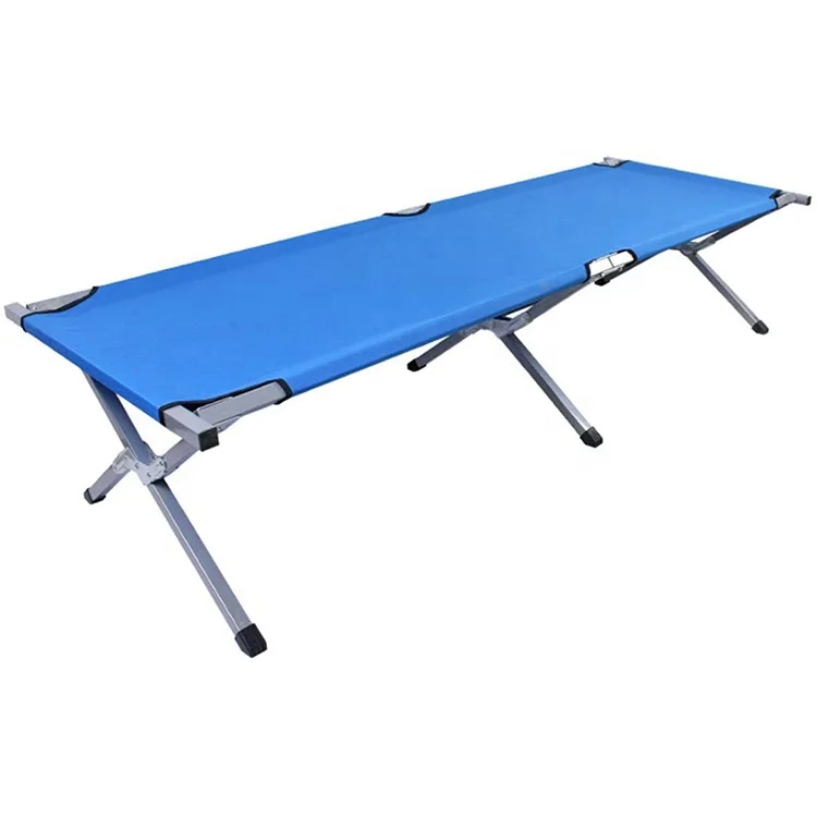 Factory wholesale Folding Camping  Outdoor Beach  Reclining Folding bed for man and woman