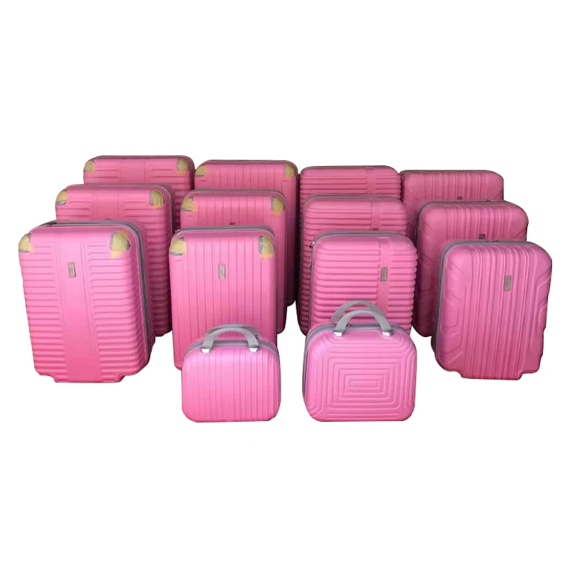 ZERO TARIFF 14PCS SKD SEMI FINISHESD LUGGAGE SET WITH SPINNER WHEELS FACTORY PRICE