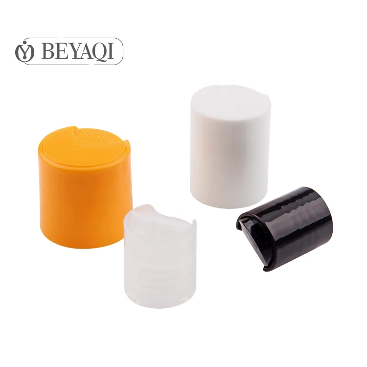 Custom Wholesale Factory Manufacturer Aluminum Plastic Disc Top Cap,24mm Press Cap,plastic press cap 28mm