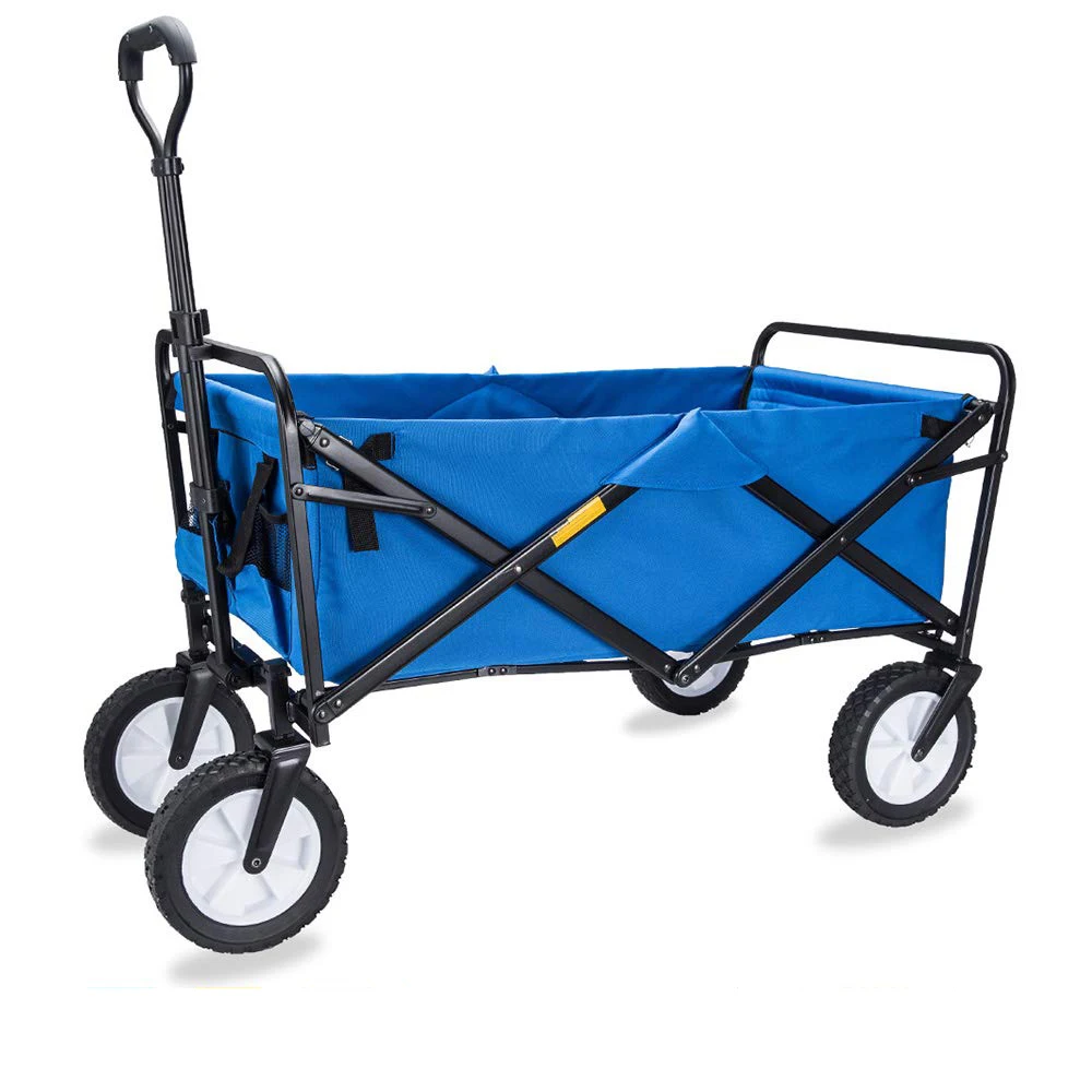 Garden Steel Frame Camping Cart Trolley hand truck collapsible Canopy Utility Travel folding beach wagon