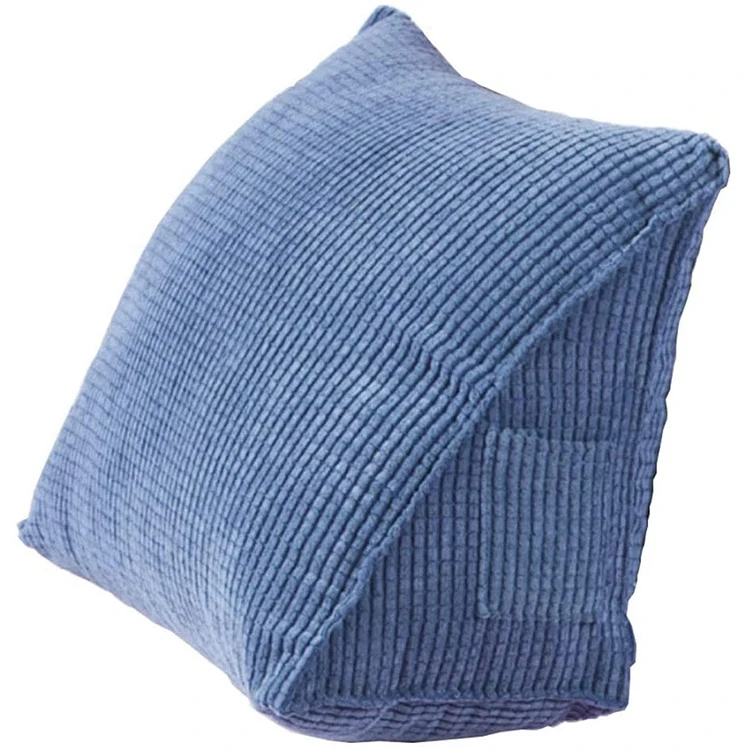 Ergonomic corduroy wedge back support pregnancy pillow bed maternity pregnancy wedge pillow