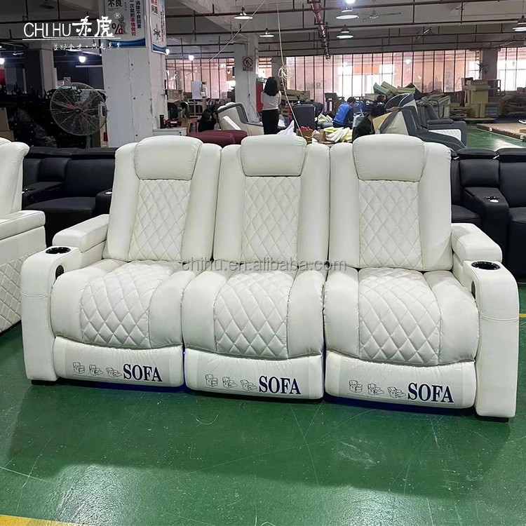 Italian design good quality electric recliner cooling cup holder music function sofa bed cinema chair theater furniture