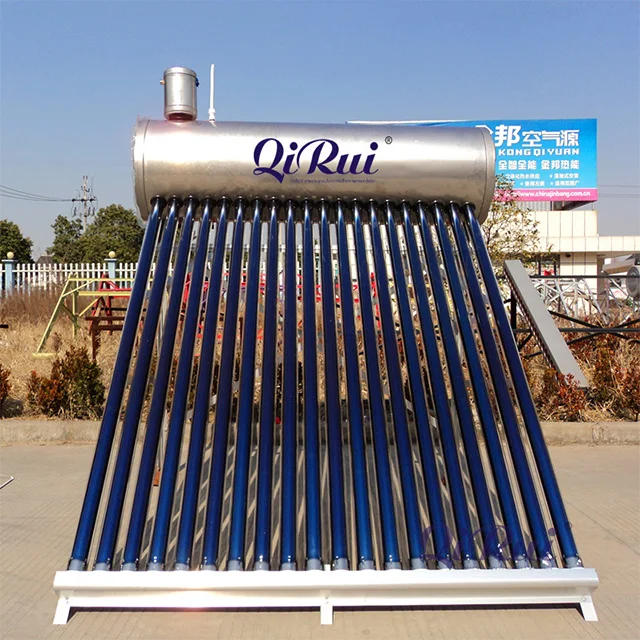 Complete Solar Powered 100L 150L 200L 300L 500 Liter Aluminium Frame Evacuated Tube All Stainless Steel Hot Water Heater