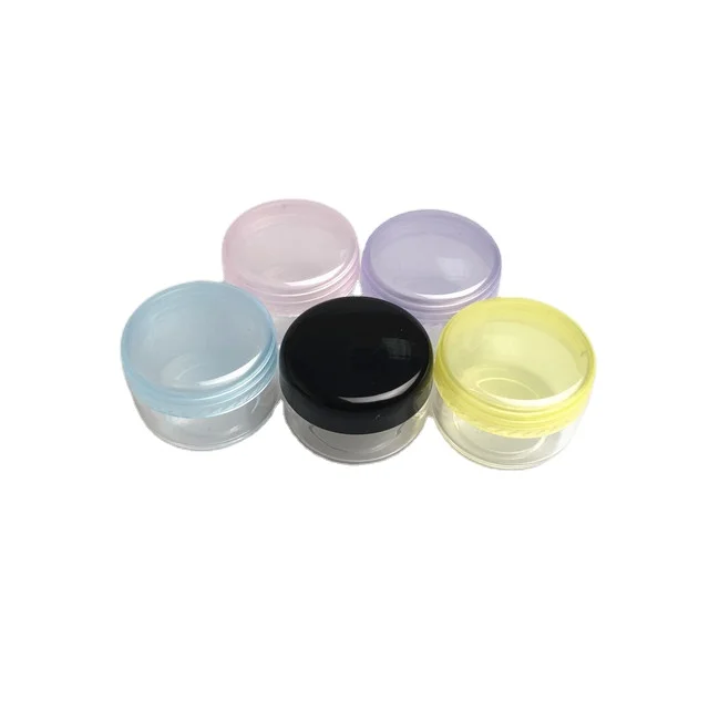 10g empty clear plastic cream jar plastic jars for cosmetics