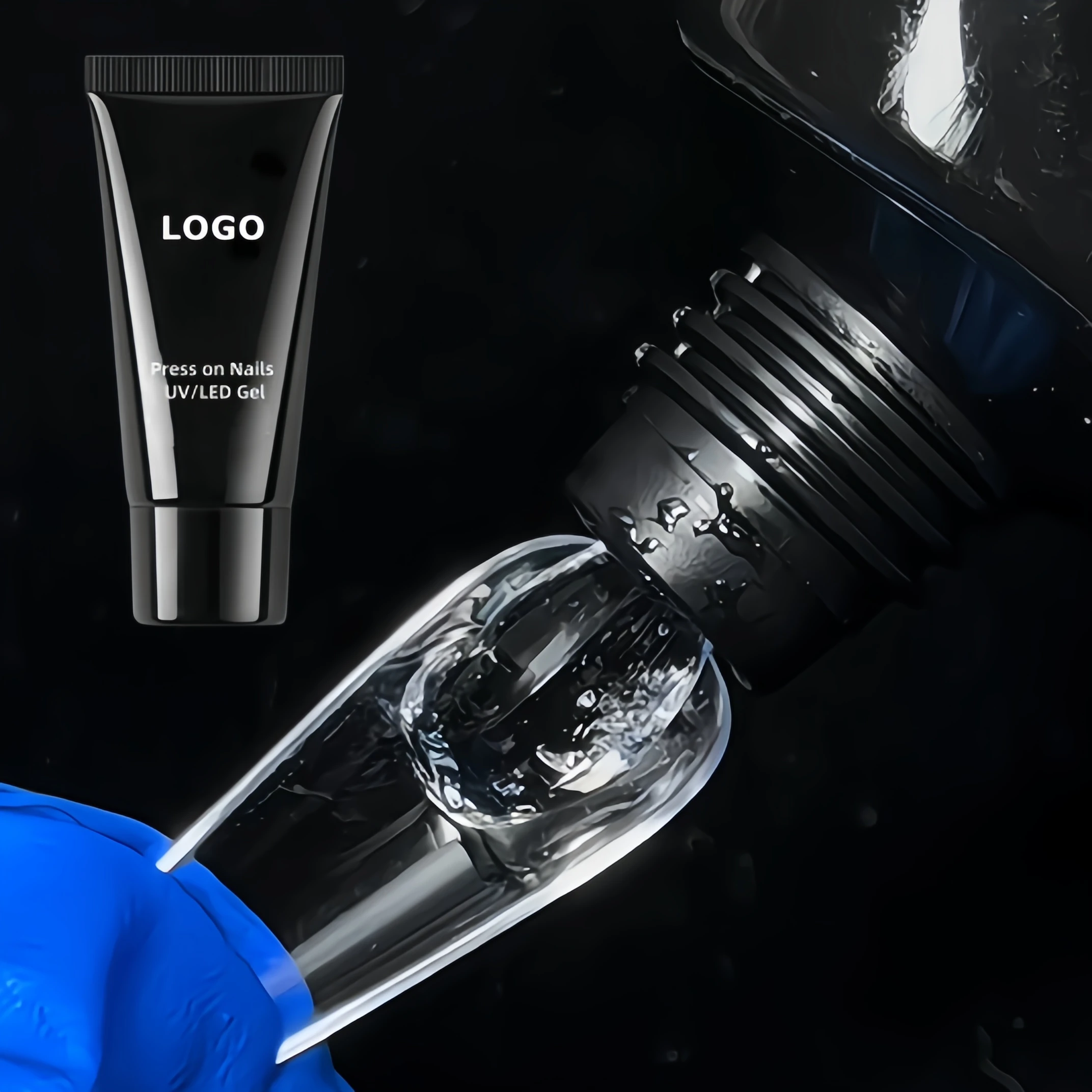 Professional Wholesale Nail Supplier Customized Logo High Quality Strong Adhesive 30ml Press On Nails Solid Glue Gel In Tube