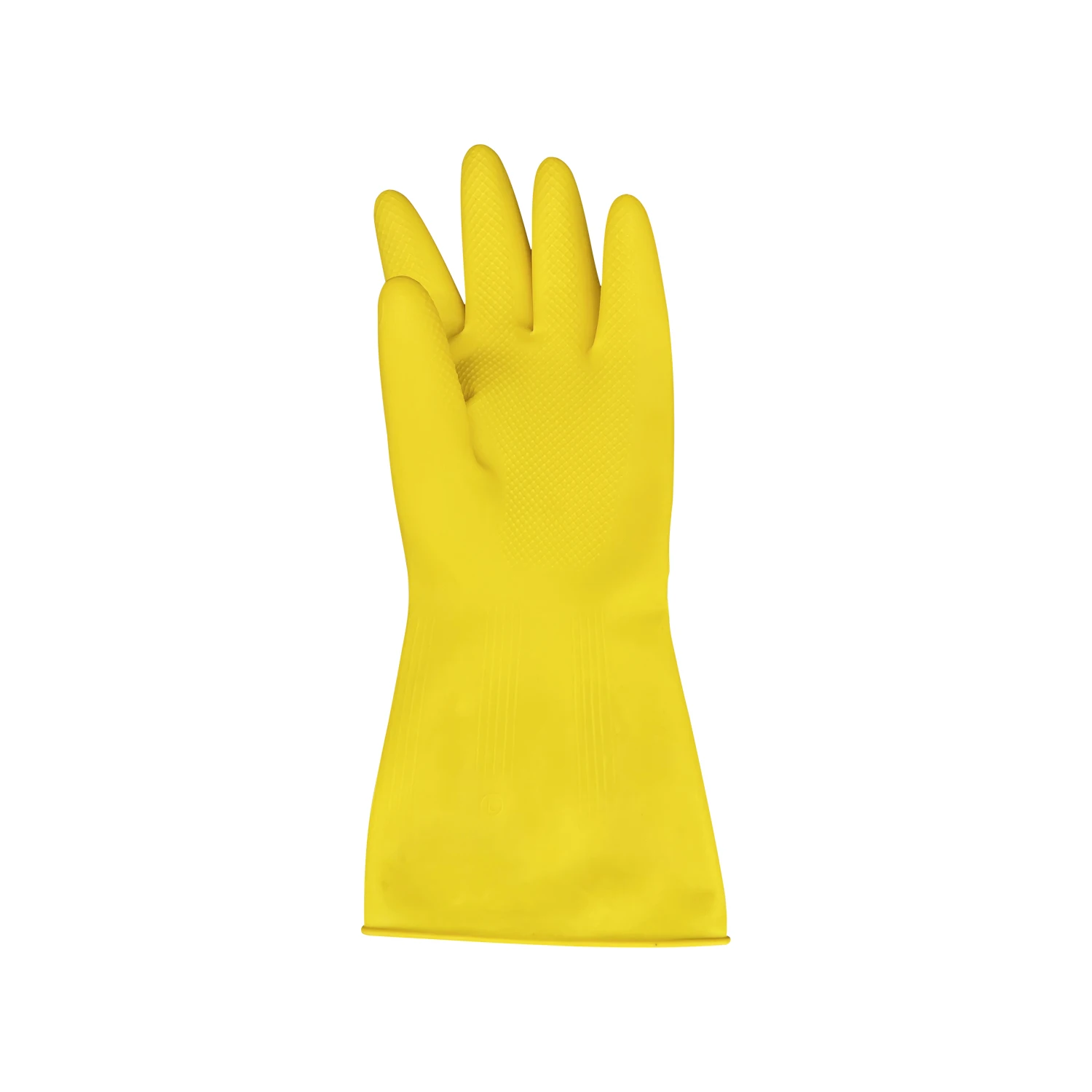 100g Yellow Waterproof  Household Cleaning Latex Dish Washing Kitchen Rubber Gloves