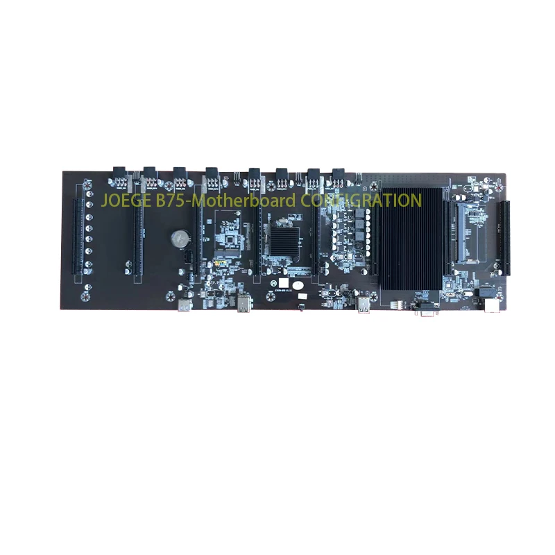 Материнская плата Joege b75 8gpu rig 70 мм space 8 слотов gpu без запаса DDR3 LGA1155 экономично, чем BTCB75 D37 S37