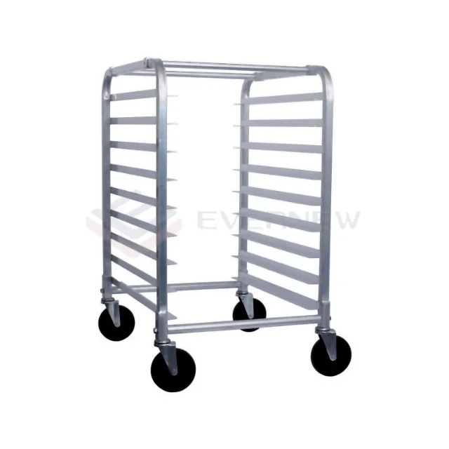 High quality pan rack organizer kitchen tool aluminum tube bakery knock down adjustable 9 pans rack