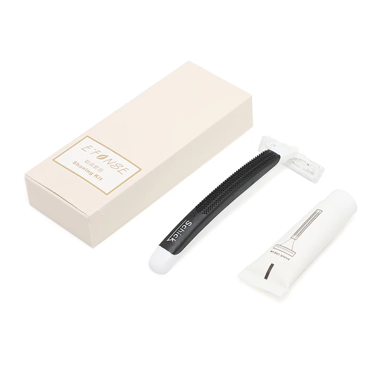 Disposable shaving kit with 10g shaving cream hotel travel airline bathroom razor