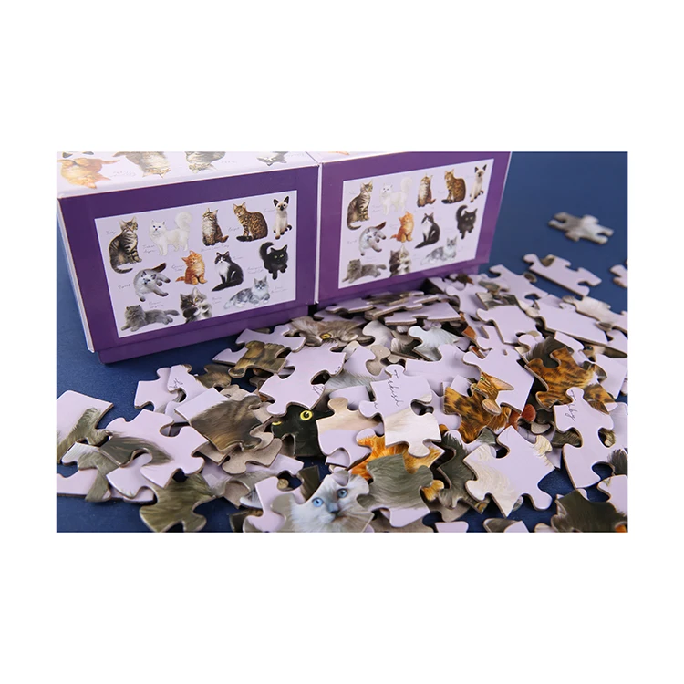 2021 new different nice Jigsaw Puzzle Toy for kid paper different level educational stem diy toy puzzle box