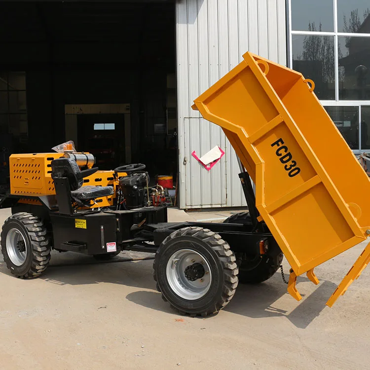 Factory customization mini 4x4 diesel concrete dumper 2000kg 3ton 5ton 7ton can with loader small 4WD dump trucks for sale