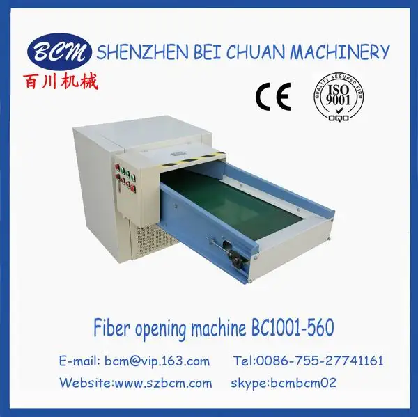 Fiber carding opening machine