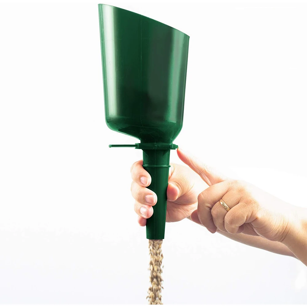 Esschert Design Quick Release Automatic Bird Seed Scoop For Garden Wild Bird Feeders, Garden Bird Feed Funnel for Seed, Nuts