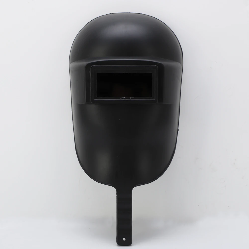 Black handheld type gas cutting hot work welding helmet hand held welding protective helmet mask