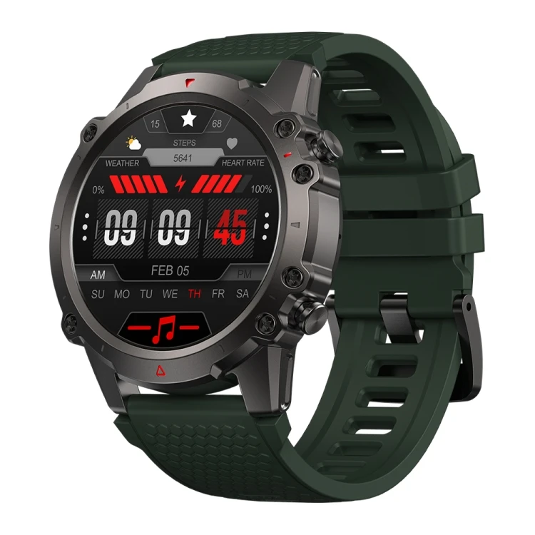 Zeblaze Vibe 7 Lite 1.47 inch IPS Screen 3 ATM IP69K Waterproof Smart Watch, Support Voice Call / Health Monitoring (Dark Green)