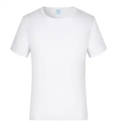 Wholesale High Quality Custom Fitness Workout Gym Cotton Spandex plain tshirt Slim 95% cotton 5% spandex TShirts Men US Size