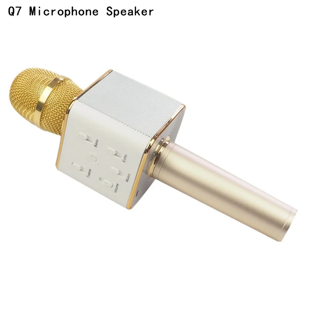 
Factory Stock Q7 Q9 WS858 WS1816 Q5 H8 LED Light Mini Portable Bluetooths Wireless karaoke Microphone Speaker for Teacher 