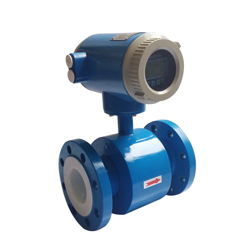 DN65 DN80 seawater milk sewage stainless steel flow meter mag meters emf salt solution electromagnetic flowmeter with oem label