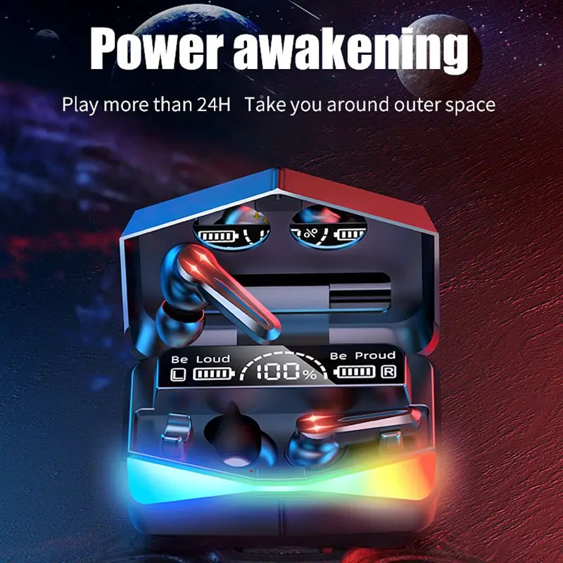 M28 Gaming Earbuds 65ms Low Latency Tws Earphones With Mic Bass Audio Sound Wireless Headsets For Mobile Phone Gamer