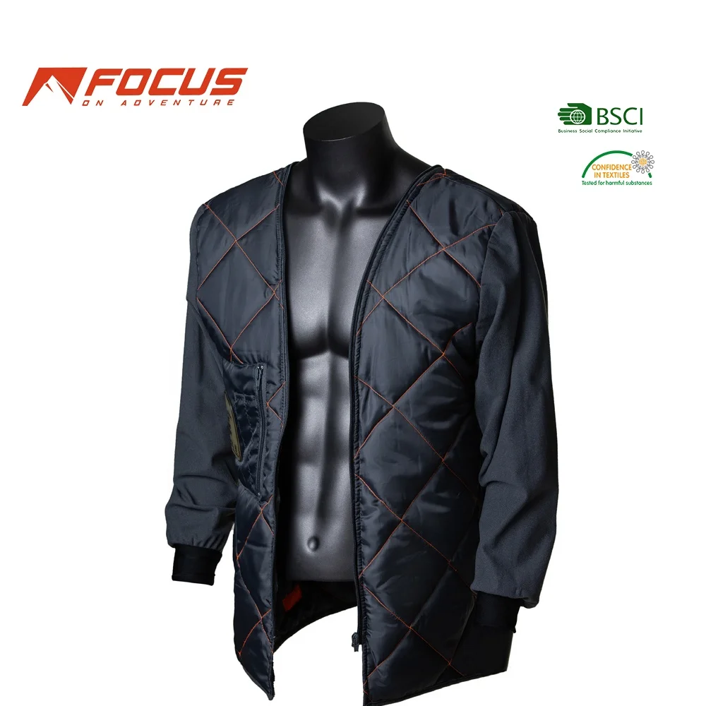 Mens Hi Vis Reflective Fluorescent Orange Safety Workwear Jacket FR 2 in 1 Hi-viz Safety Jacket