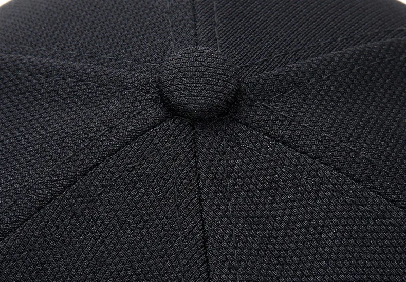 New 100% Polyester dry fit blank baseball sports cap black plain flex fit hat caps in bulk for men and women
