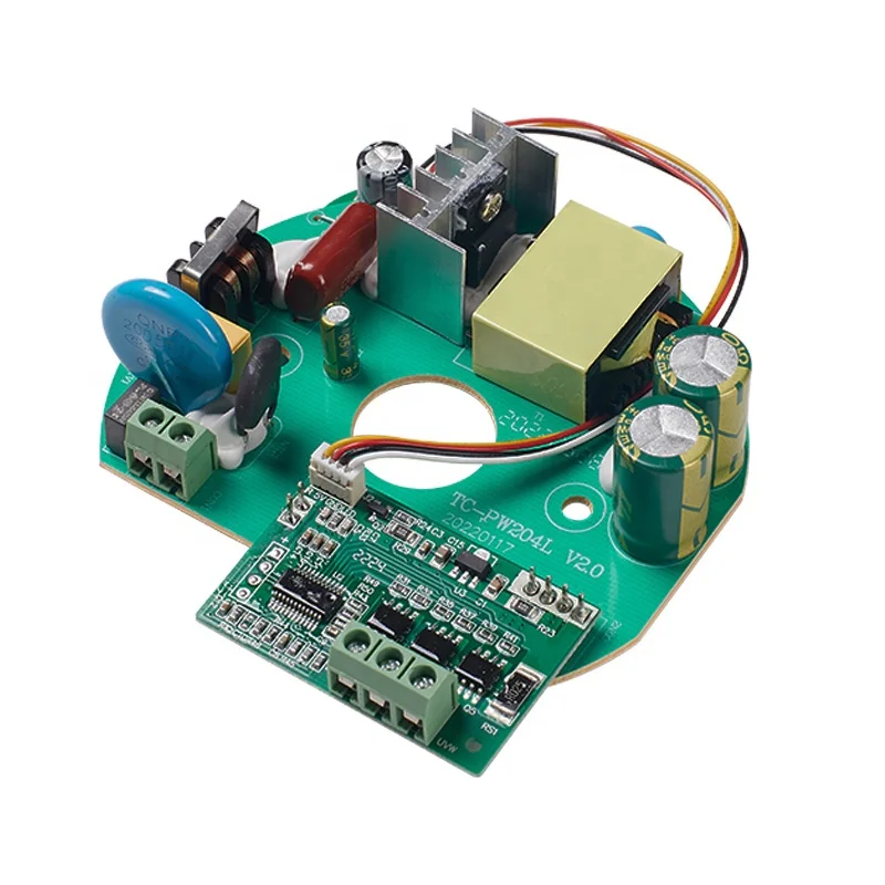 Tecote 24V, 1.5A BLDC ceiling fan driver controller Circuit PCBA with IR remote 32W BLDC motor controller