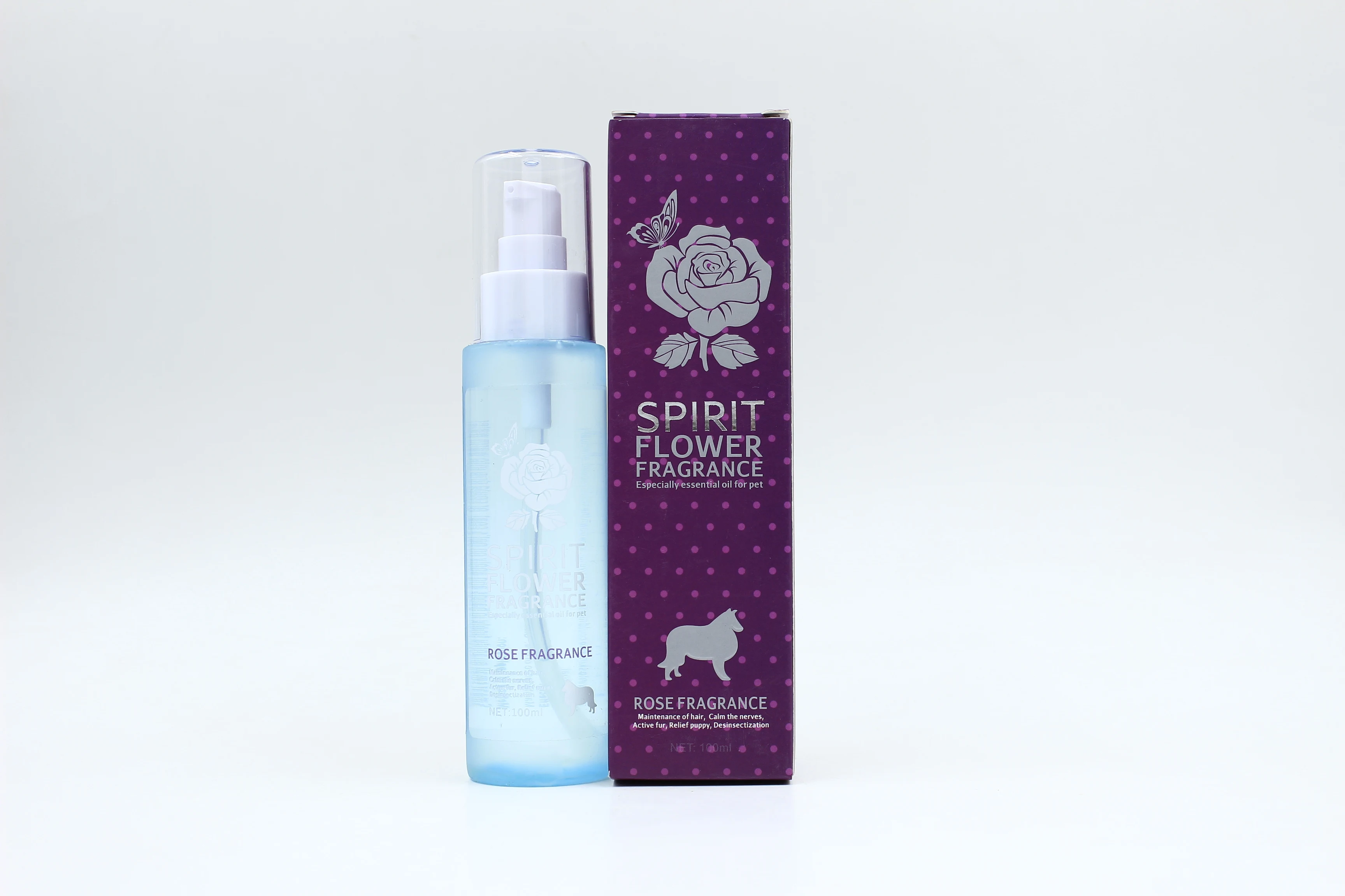 OEM Pet Dog Cat Perfume Natural Harmless Floral Spray Fur Skin Care Pet Supplies