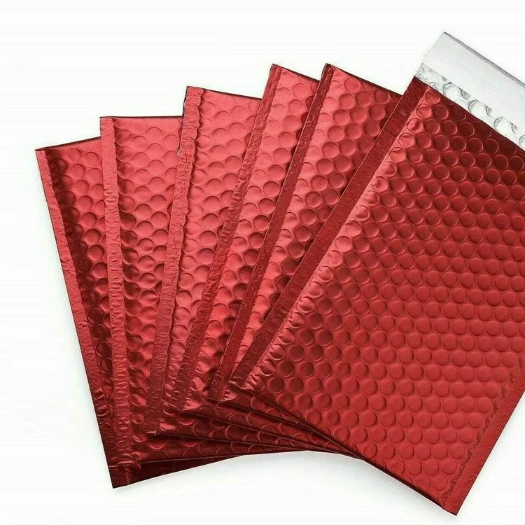 Black Paper Wrap Bubble Pack Kraft Metallic Bubble Envelope Express Mailing Bag Packaging for Small Business