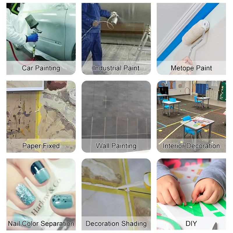 Yellow High Temperature Automotive Masking Tape