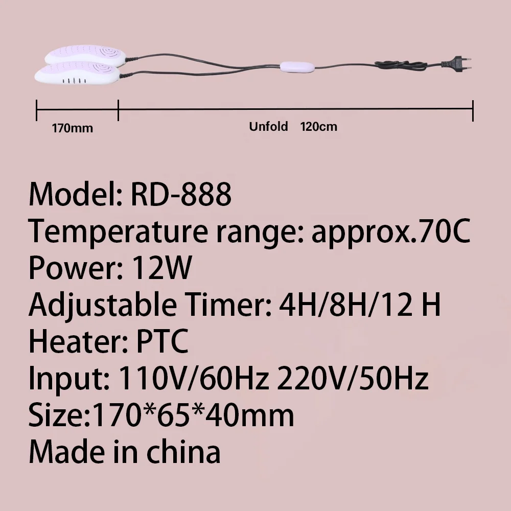 2024 New Arrival Shoe Dryer With Timer for Boots Warmer Deodorizer Sanitizing and Deodorizing Portable Dryer Machine Electric