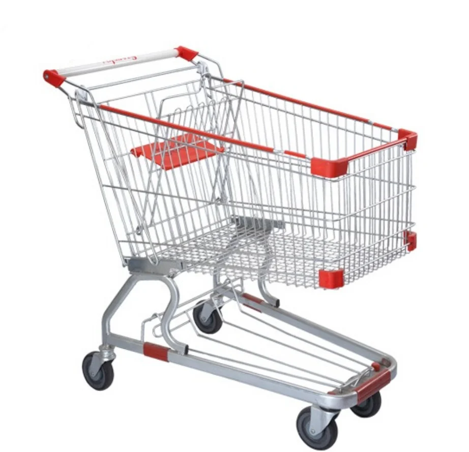 60~240L heavy duty german style supermarket shopping trolley with factory price