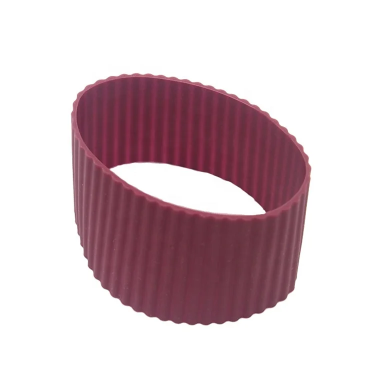 Hot Sale Heat Resistant Holder Safe Anti-Dropping Silicone Custom Coffee Cup Sleeve