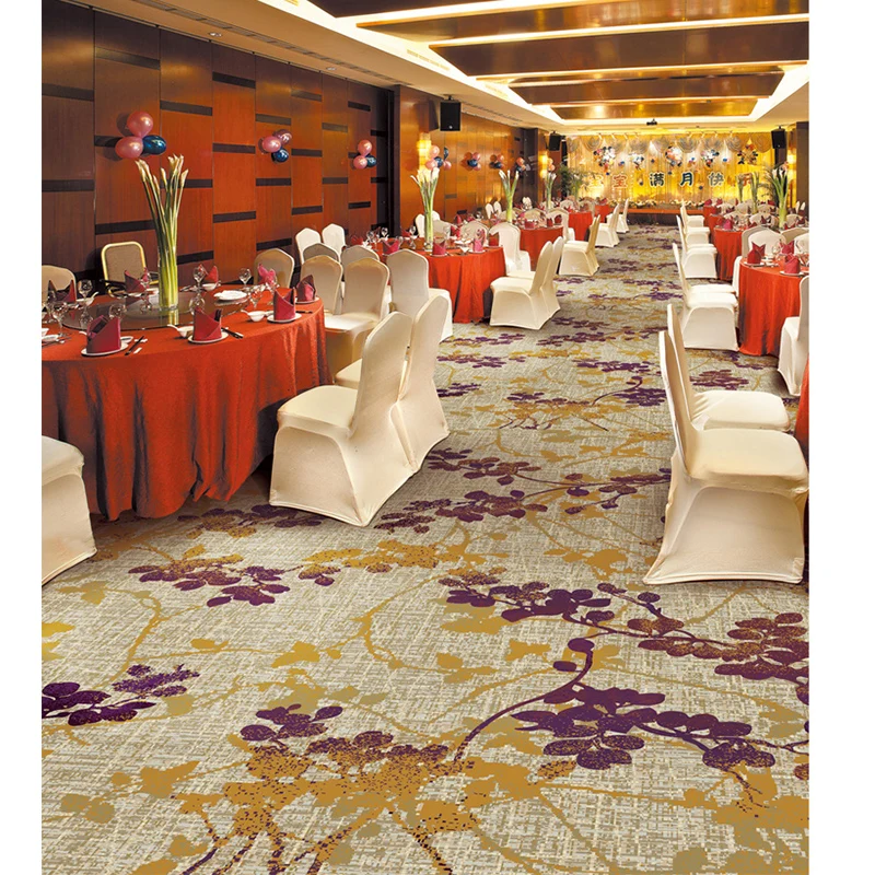 Wall to wall nylon printed Restaurant banquet hall Carpet