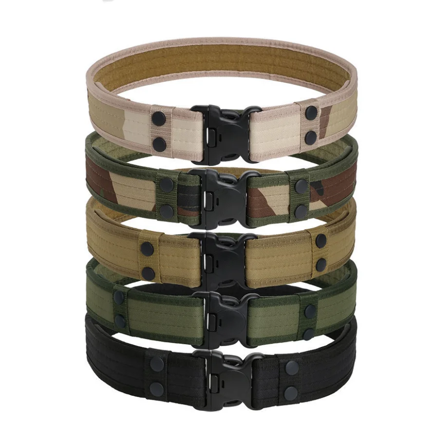 
Durable canvas tactical combat gear utilit belt Outdoor police security military combat training belt 