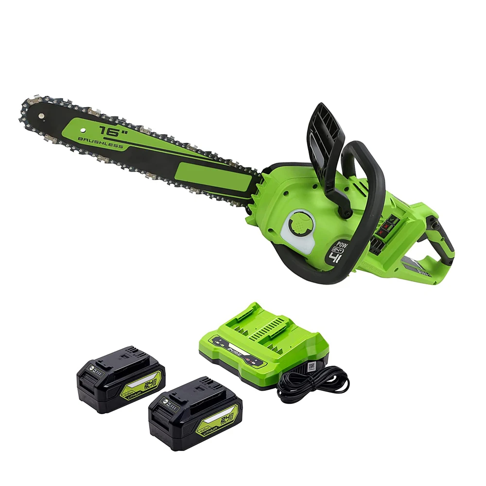 16 Inch Electric Rechargeable Battery operated Brushless Cordless Hand Chainsaw Chain Saw price