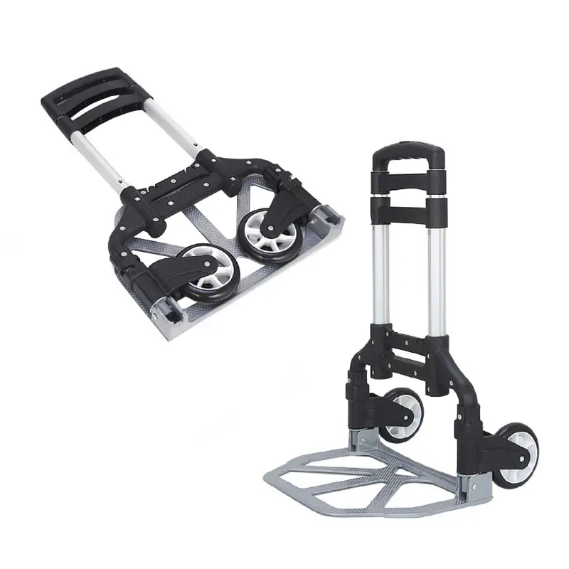 A portable two-wheeled cart that can be used to carry goods and luggage