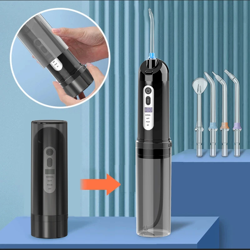 Hot Sale Cordless Portable Oral Irrigator UV Electric Dental Water Flosser With LED display
