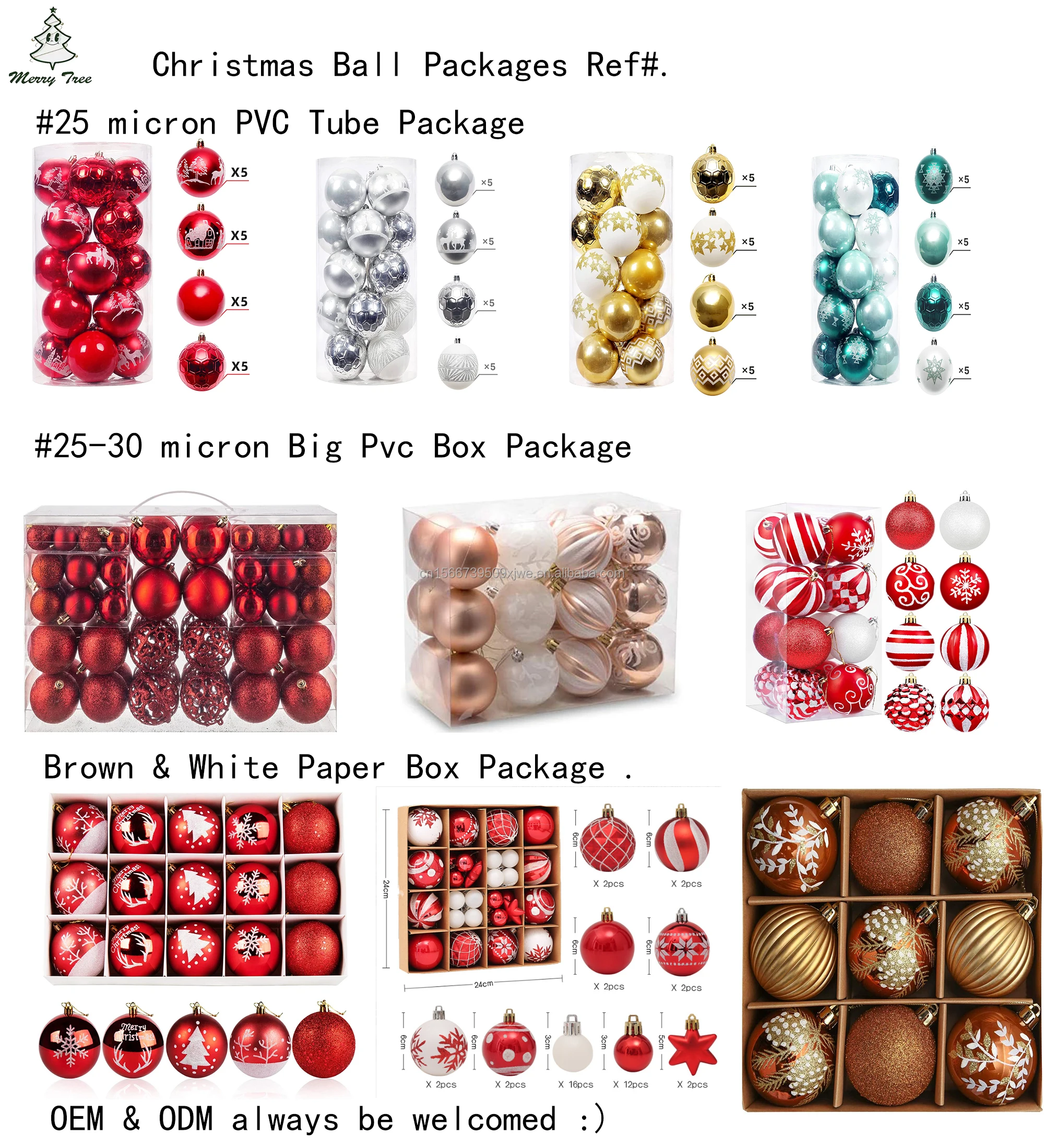 8cm Transparent Snow Christmas Ball Handmade Painted Ball Christmas Tree Ornament Pendant