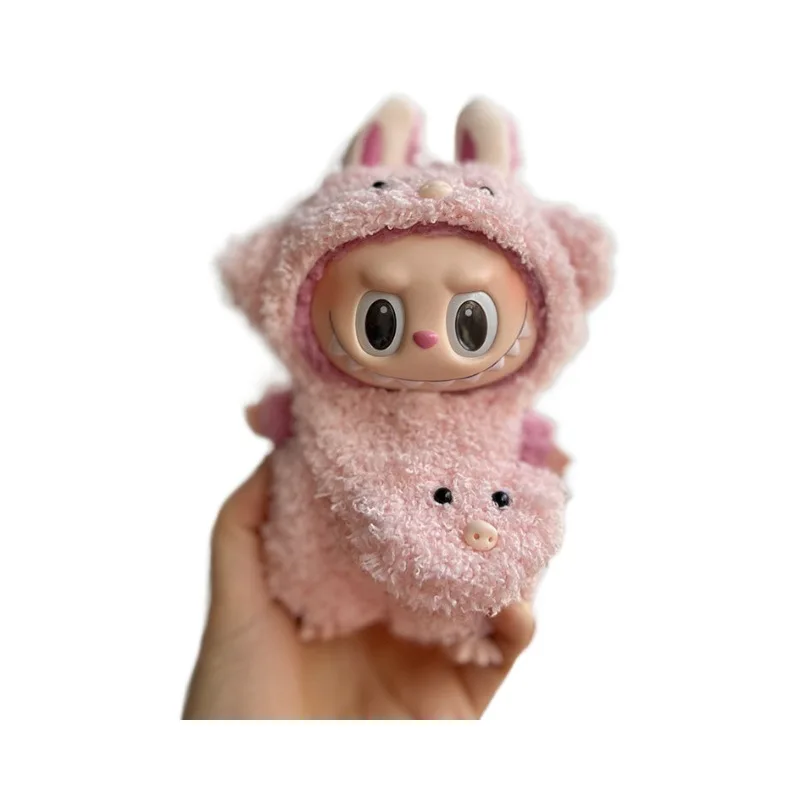 2273 17cm Pendant Cute Dress Outfit Clothes Only Labubu For Blind Box Time To Chill Cute Doll